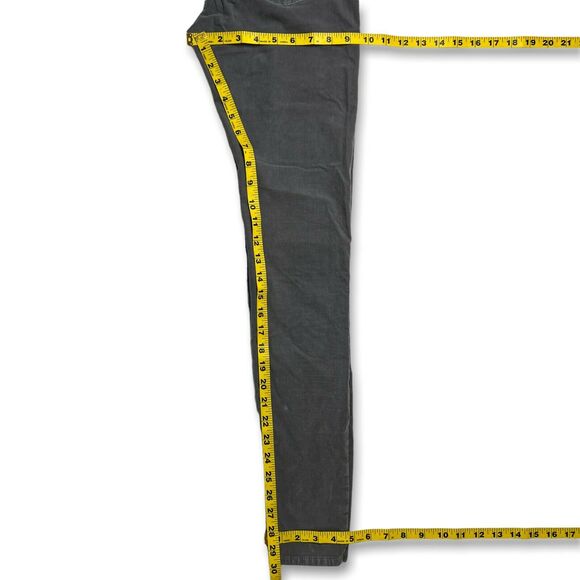 AG Adriano Goldschmied SIZE 27 Farrah High Rise Corduroy Pants Skinny Gray AG - Picture 5 of 11